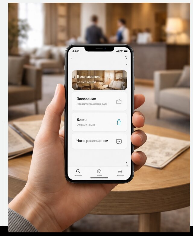 Мобильное приложение для гостей отеля в Реже, управление сервисом